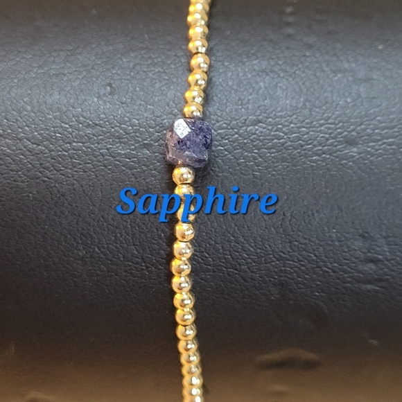 Mother's/Family Bracelets Semi-precious Gemstone/18K Gold-plated Beads - Picture 10 of 15